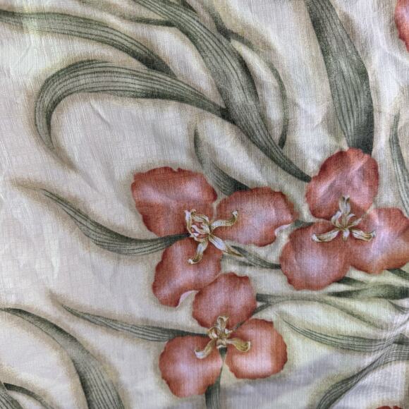 Tommy Bahama Shirt Mens Large Yellow Floral Button‎ Up Silk Casual Outdoors XXL - Picture 7 of 7